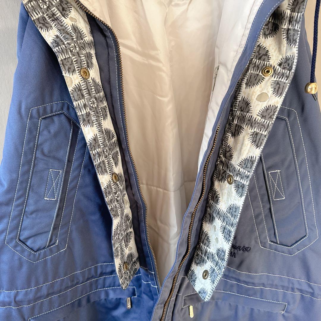 【ヤマハ】スキーウェアセットアップ　トップス：L紺　パンツ：66-76ベージュ