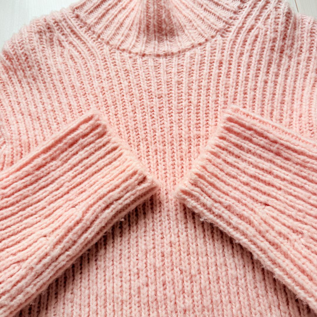 美品✨オーラリー　ウールキャメル モックネック リブニットプルオーバー