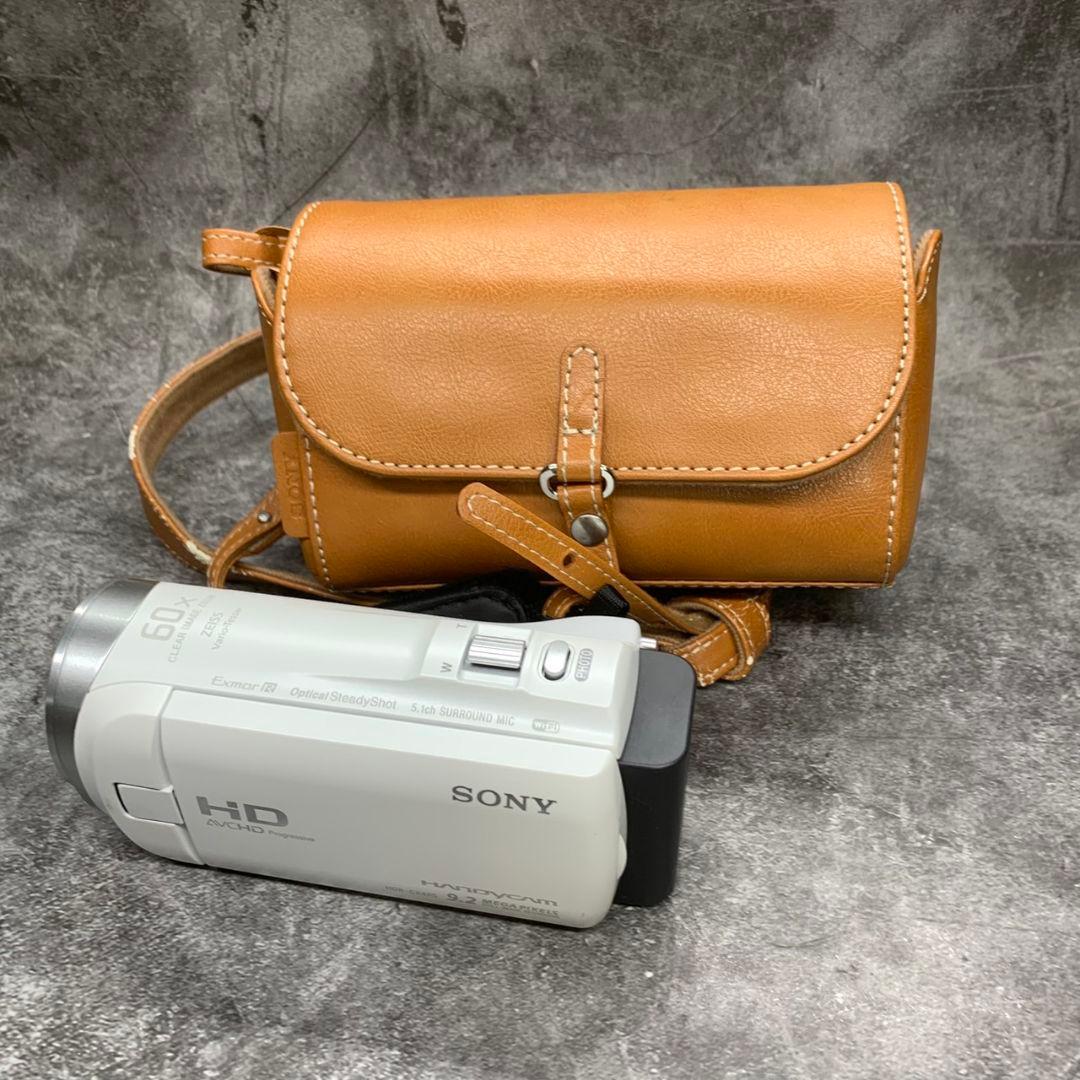 I804 SONY ハンディカム HDR-CX485 HD ホワイト ※現状品