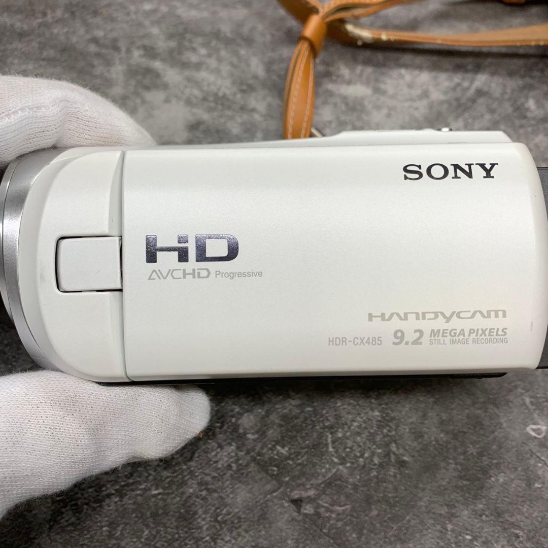 I804 SONY ハンディカム HDR-CX485 HD ホワイト ※現状品
