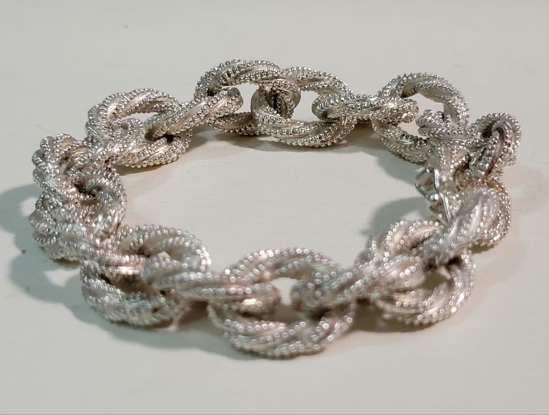 VINTAGE TIFFANY ツイスト ブレスレット　ヴァンドーム　シルバー