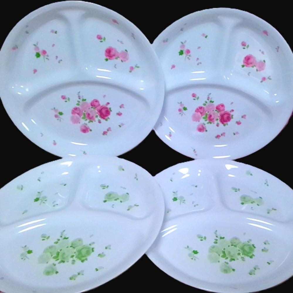 新品 コレール ローズ 薔薇 ランチ皿4枚