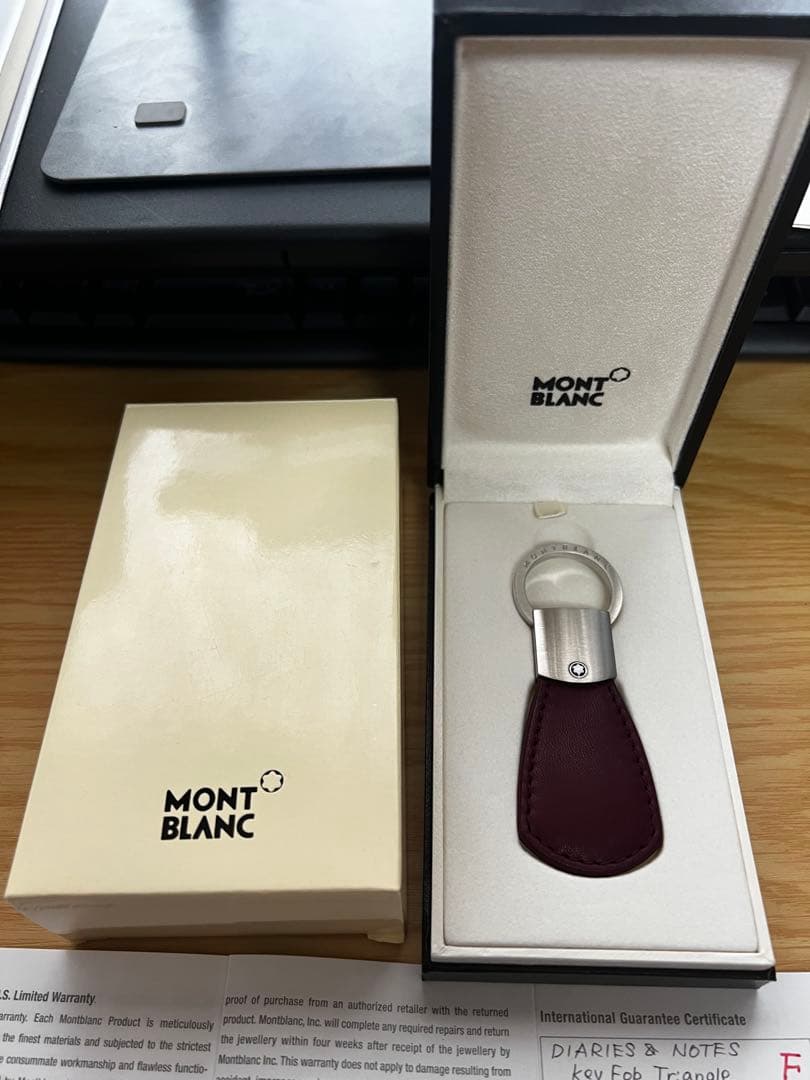 新品 MONTBLANC モンブラン キーリング キーホルダー