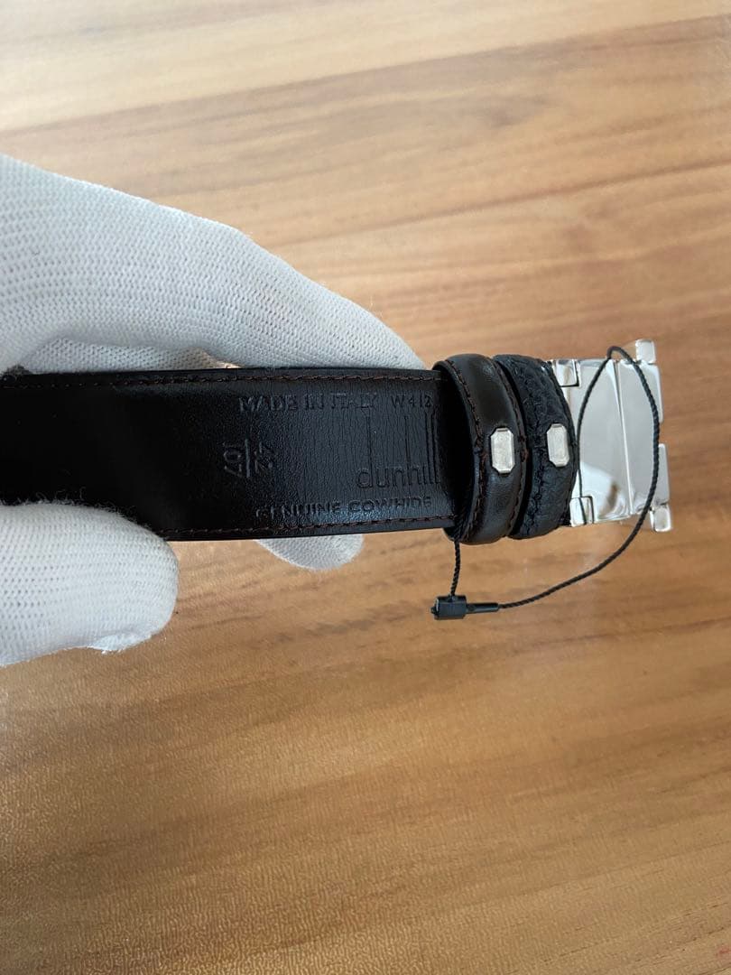 未使用品　ダンヒル ロゴ ベルト　ブラック