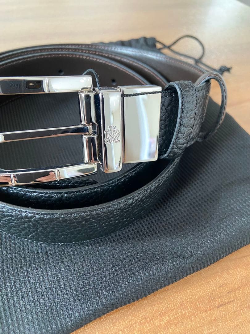 未使用品　ダンヒル ロゴ ベルト　ブラック