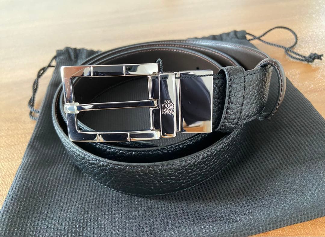 未使用品　ダンヒル ロゴ ベルト　ブラック