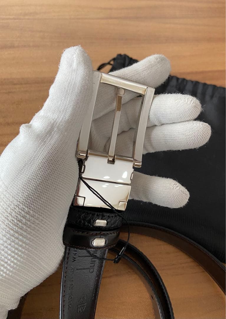 未使用品　ダンヒル ロゴ ベルト　ブラック