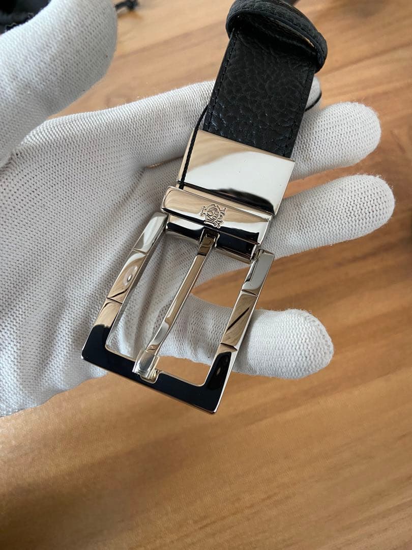 未使用品　ダンヒル ロゴ ベルト　ブラック