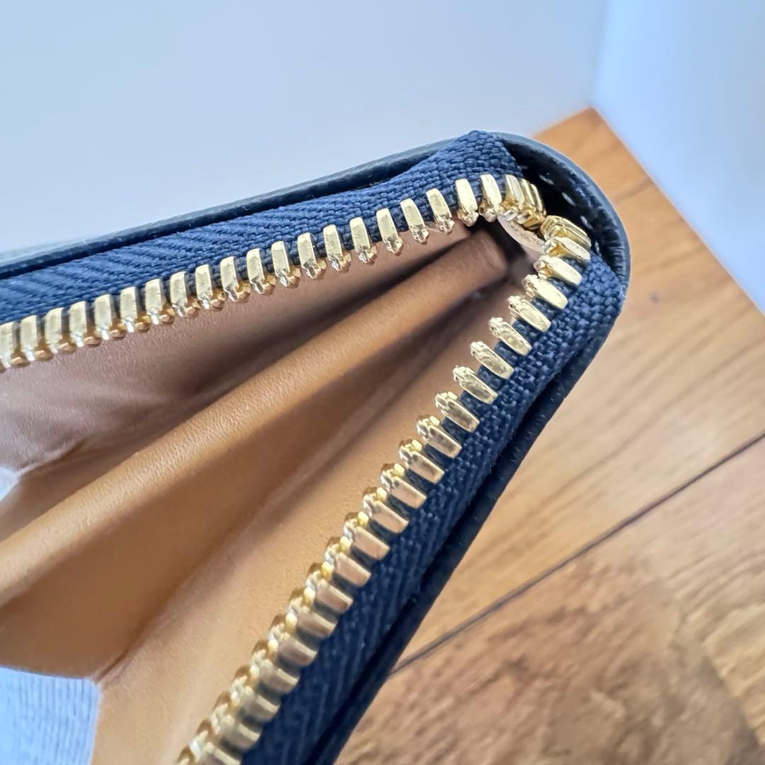 大峽製 OHBA ポケットブック ラウンドファスナー長財布