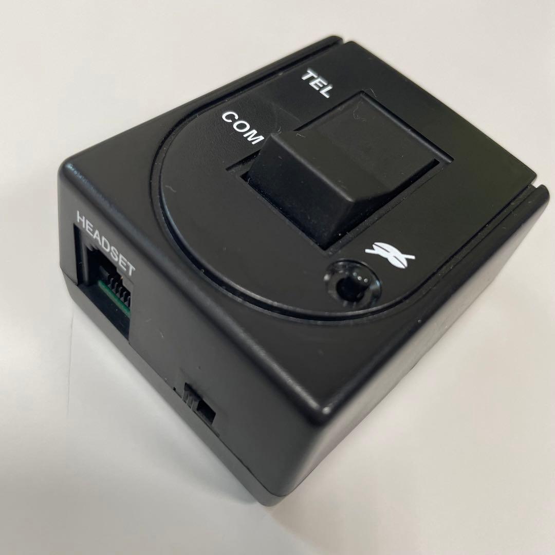 【6台】電話ヘッドセットPCと電話機の両方で利用出来る通話切替機TELCOM