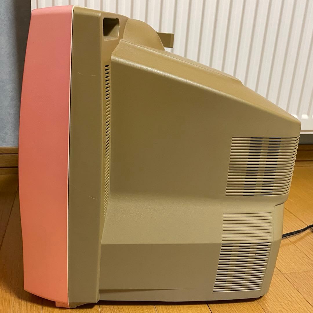 【通電確認⭕️済み！】ピンクのブラウン管テレビ/テレビデオ