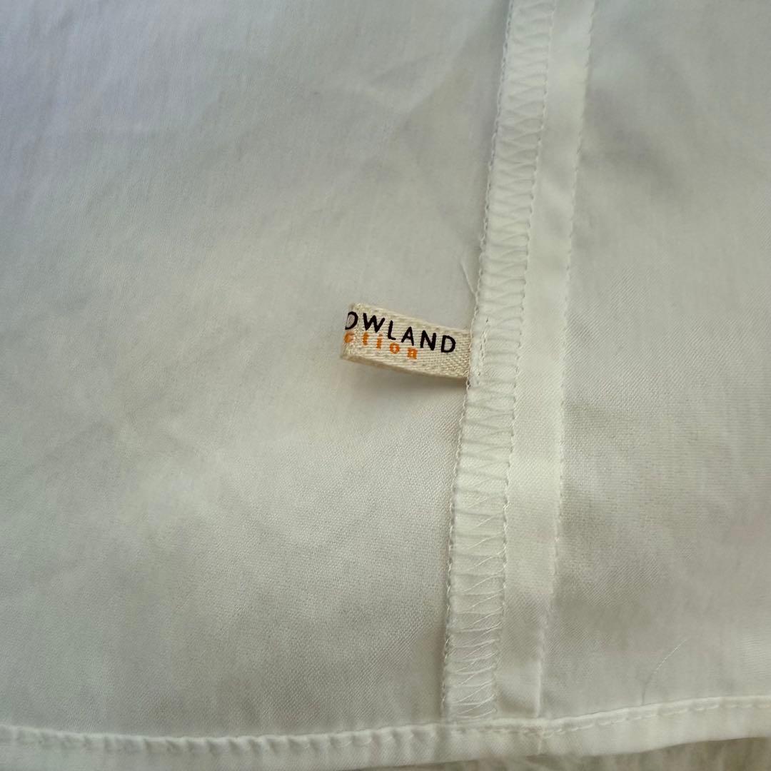 トゥモローランドコレクション　コットン混　シャツ　ブラウス　ギャザー　M