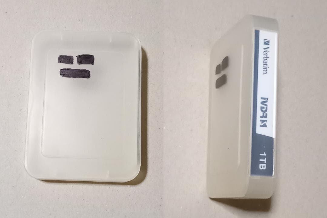 カセットハードディスク　Verbatim 　iVDR-S　1TB　HDD