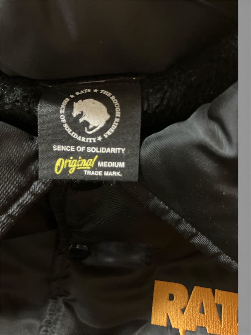 k*8様 【美品】RATS ラッツ コーチジャケット 黒 ブラック サイズ:M