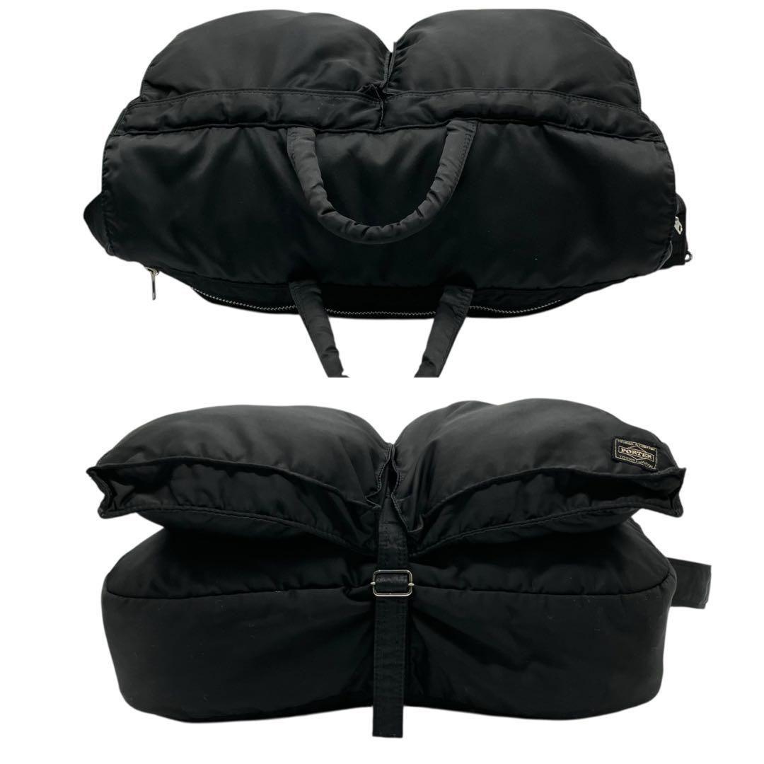 美品 2034 PORTER TANKER ビジネスバッグ 2way フラップ