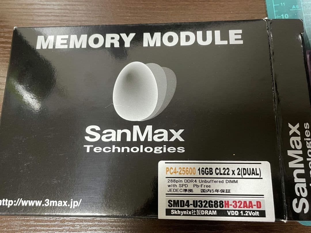 SanMax 32GB (16GB×2) DDR4 32GB メモリ