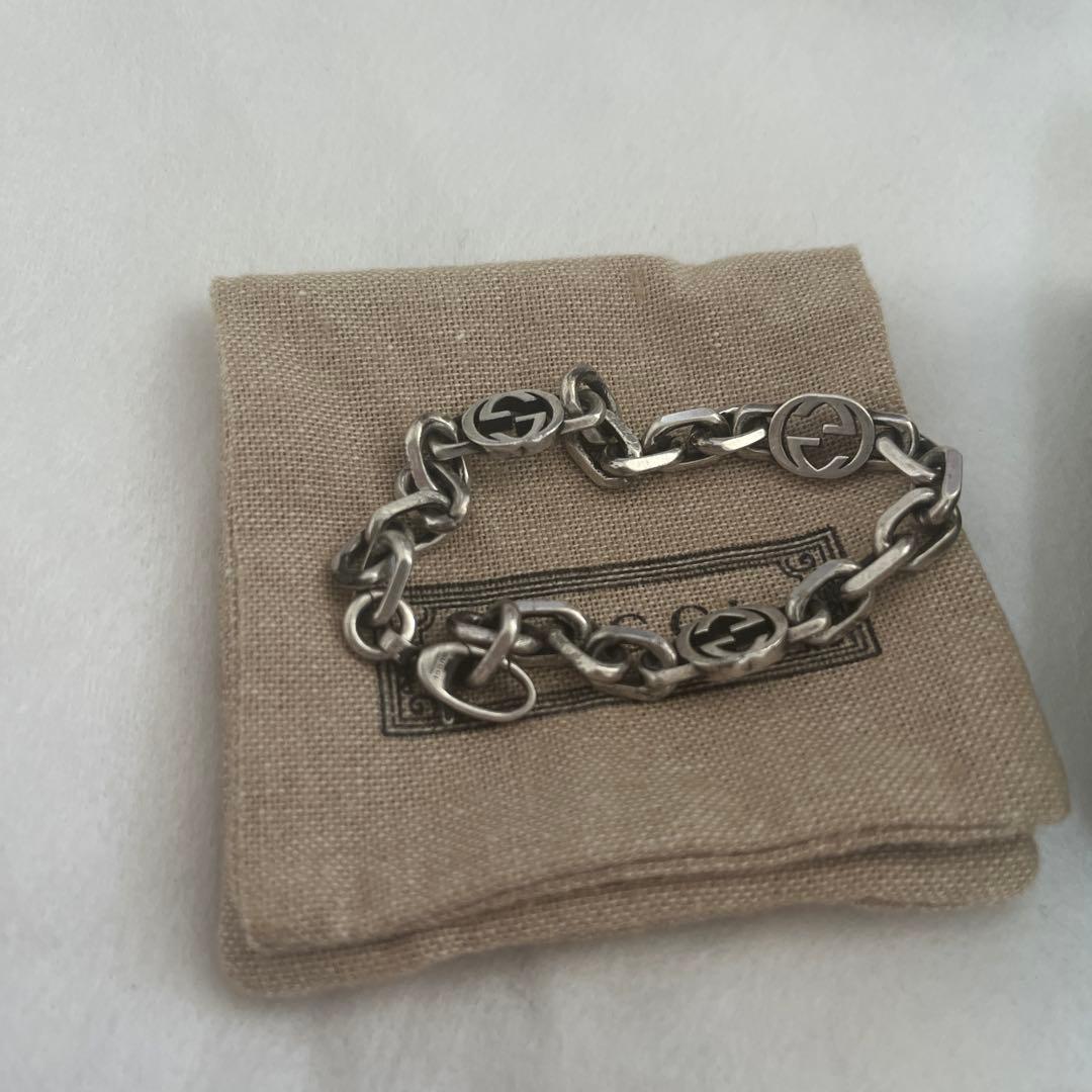 【郵便局さん専用】GUCCI インターロッキングGブレスレット