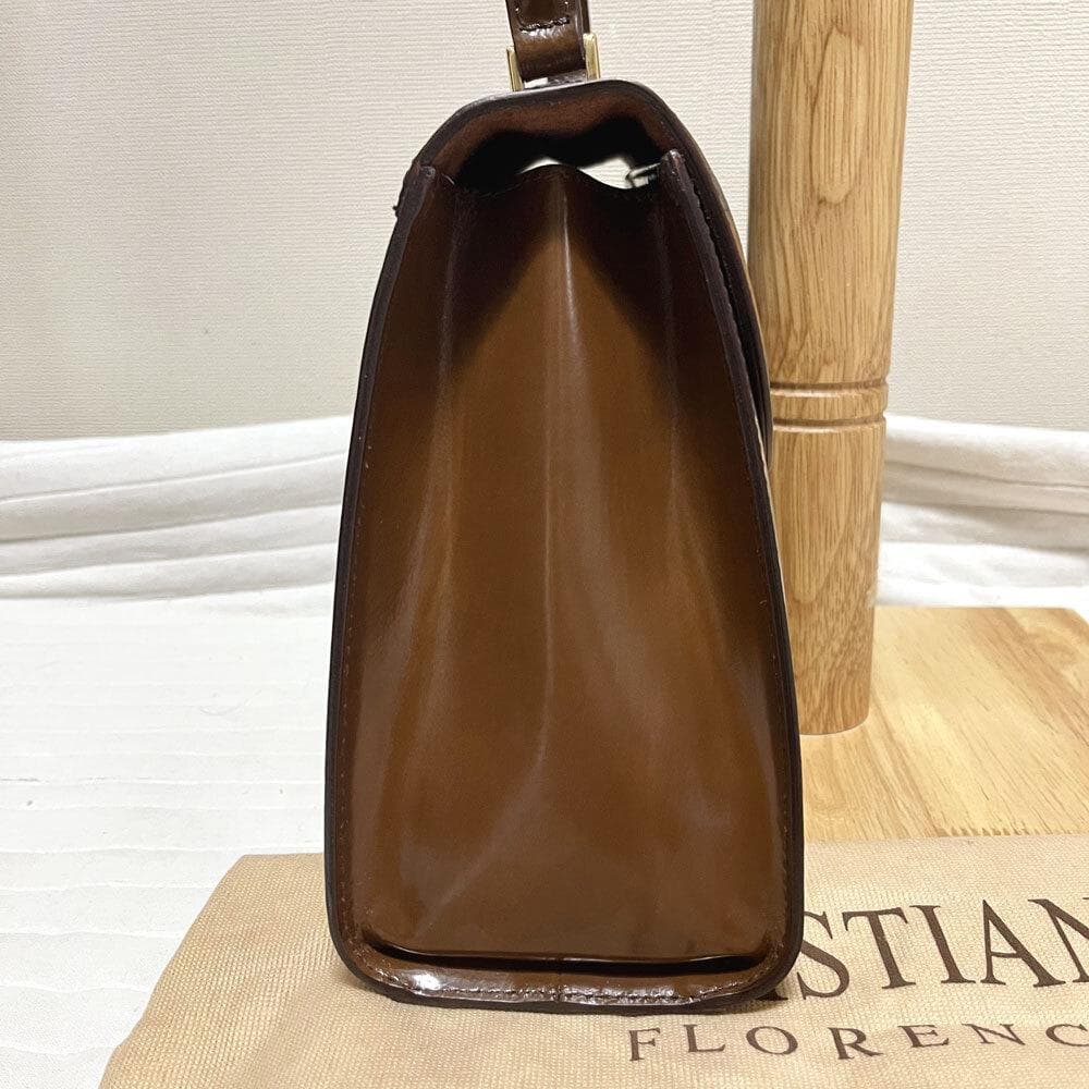 クリスチャン フローレンス 馬柄 ハンドバッグ レザー イタリア製 齋藤飛鳥