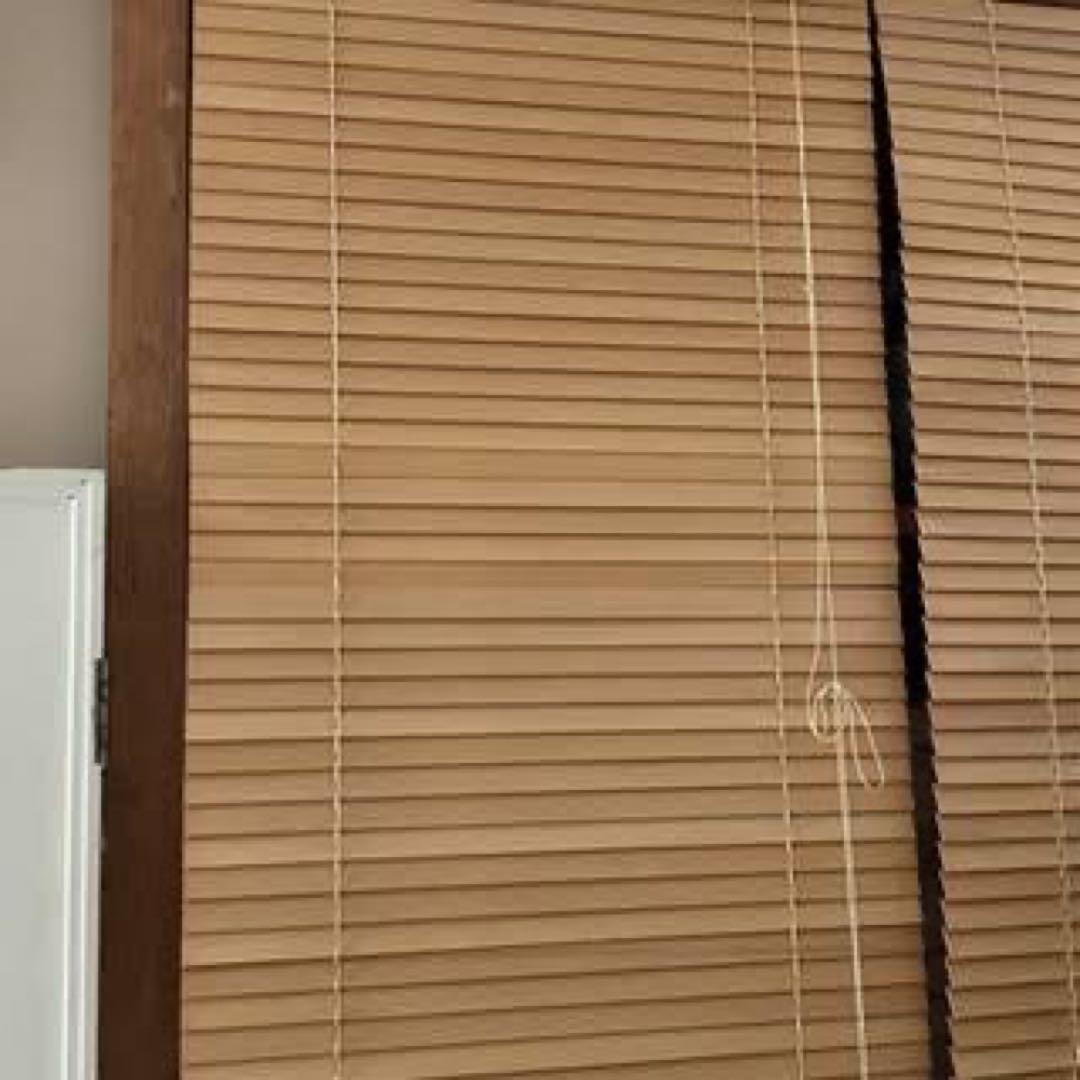 新品未開封　ナチュラルウッド ブラインド 4本セット130×80/155×80