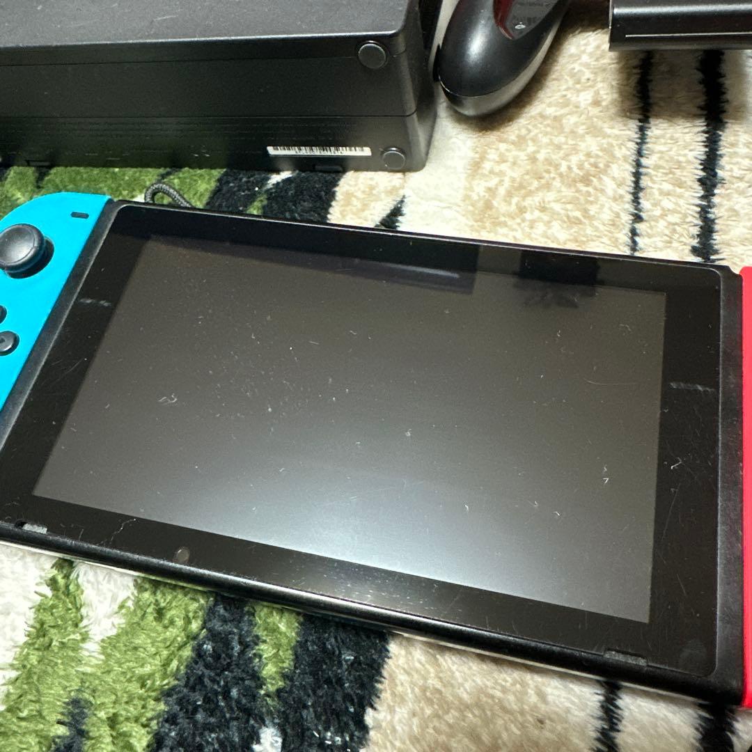 【ジャンク】Nintendo Switch 本体/液晶•ドック不良 スタンド欠品