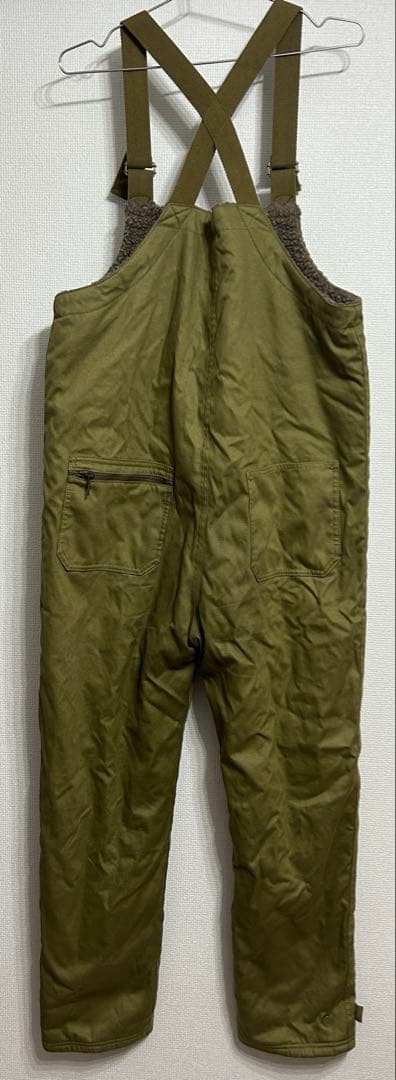 UNCROWD アンクラウド オーバーオール デッキパンツ オリーブ色 38