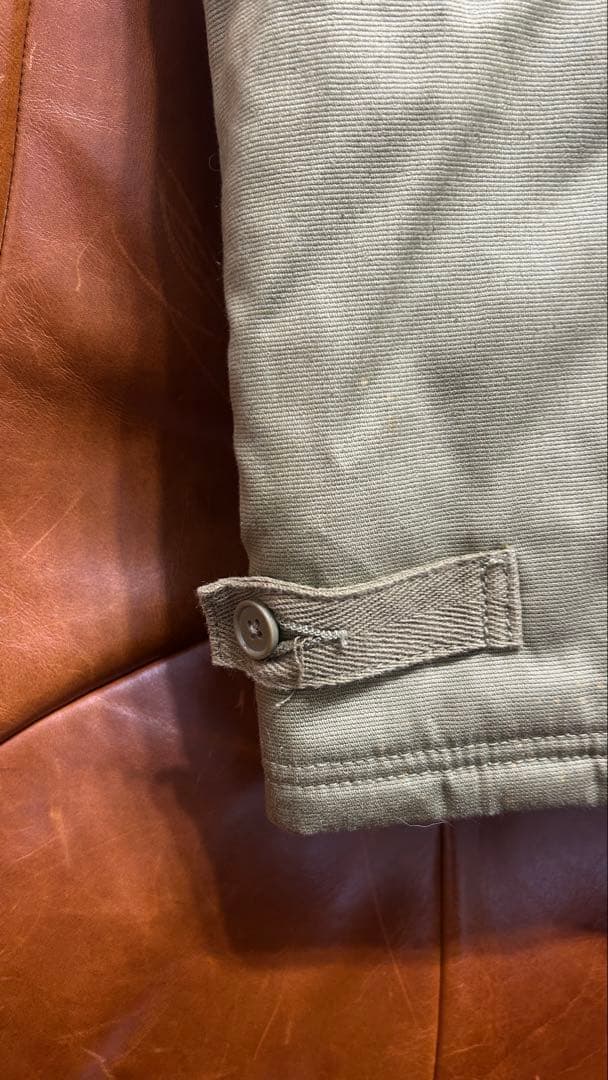 UNCROWD アンクラウド オーバーオール デッキパンツ オリーブ色 38