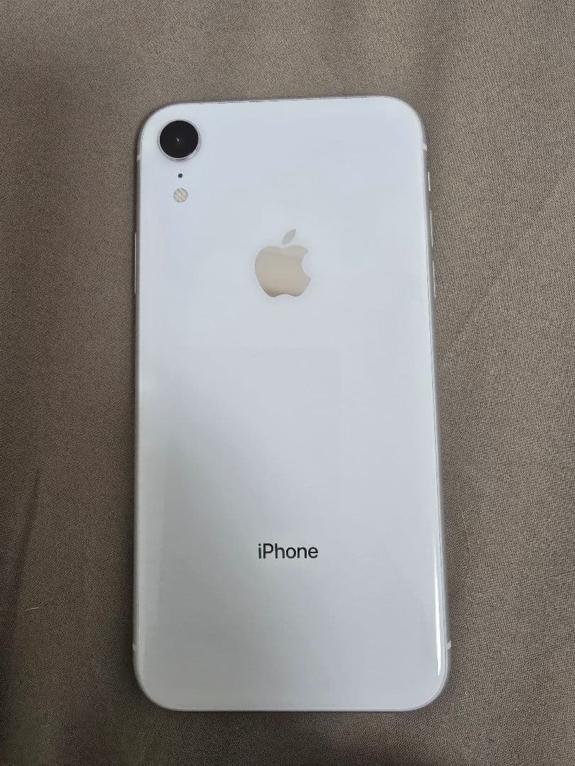 iPhone XR 128GB ホワイト 箱 イヤホン付