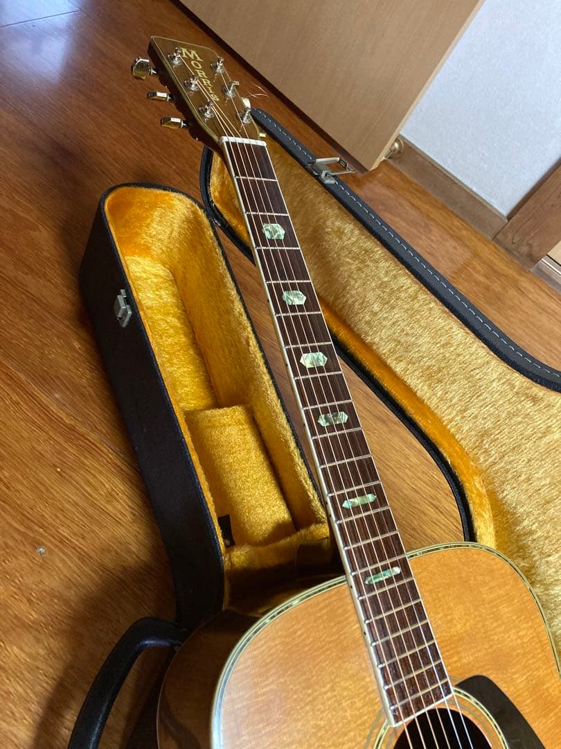 モーリスアコースティックギタージャパンヴィンテージハードケース付morris
