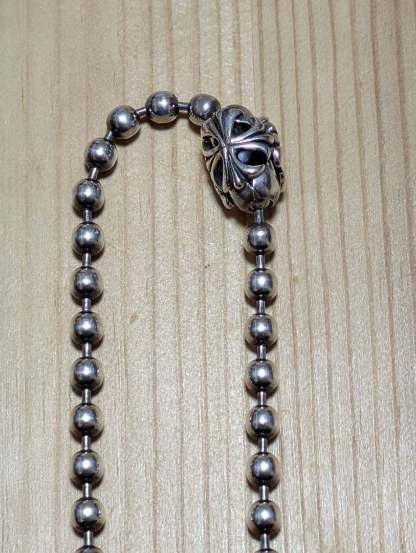 格安 極美品 ビルウォールレザー ラージボールチェーン 5.5ミリシルバー925