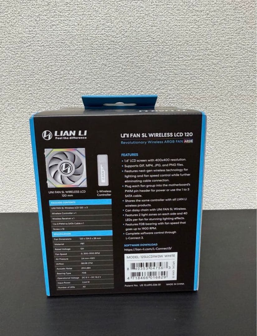 PC用ファン・クーラー LIANLI UNI FAN SL Wireless LCD 120 3Pack