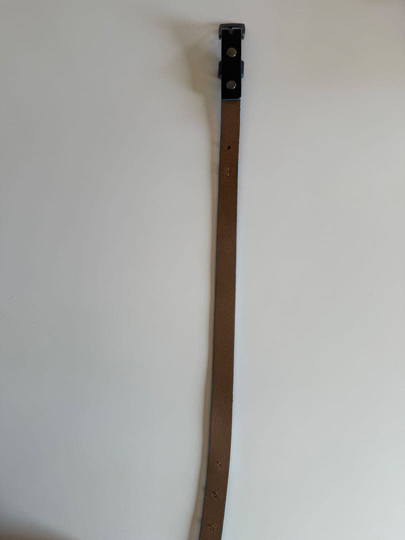 【美品】anytee Narrow Long Belt Black Blue