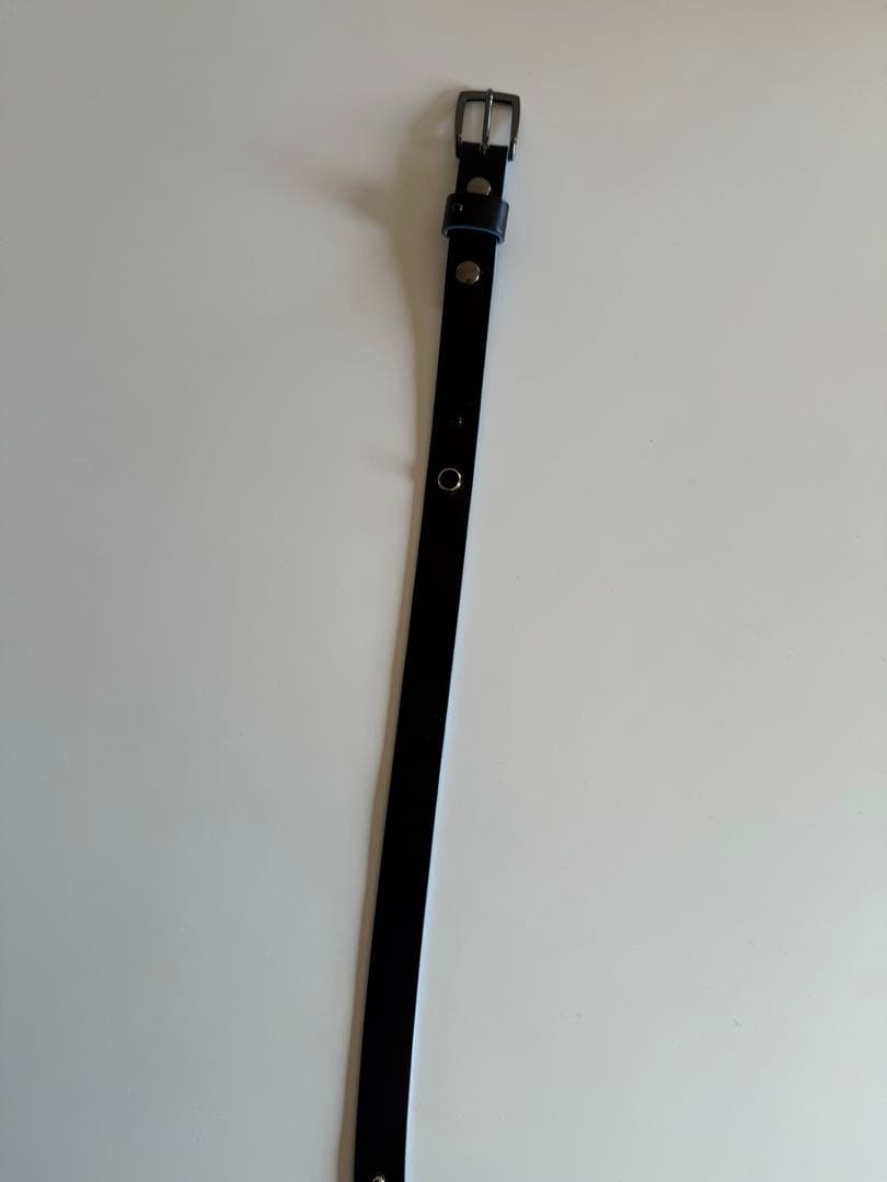 【美品】anytee Narrow Long Belt Black Blue