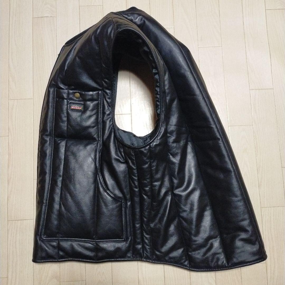 美品　Supreme × Dickies コラボコレクション　レザーワークベスト