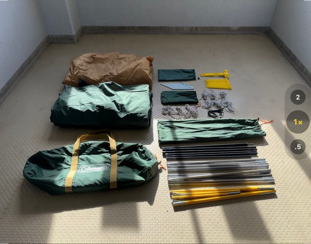 サムメンコ　　Coleman コールマン BC クロスドーム　美品