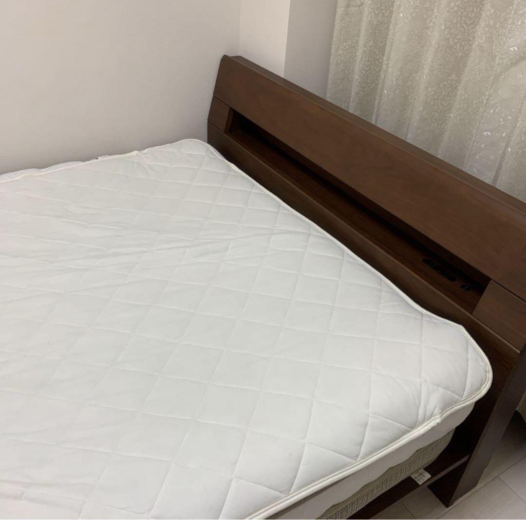 Jpn　ニトリ　ベッド ダブル すのこベッドフレーム(ロデリック)