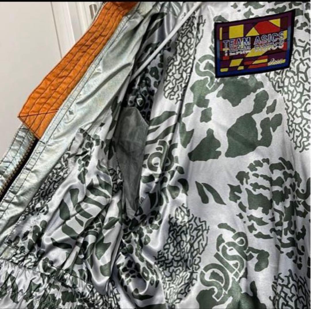 超希少 TEAM ASICS スキー スノーボードウェア 上下セット 中綿