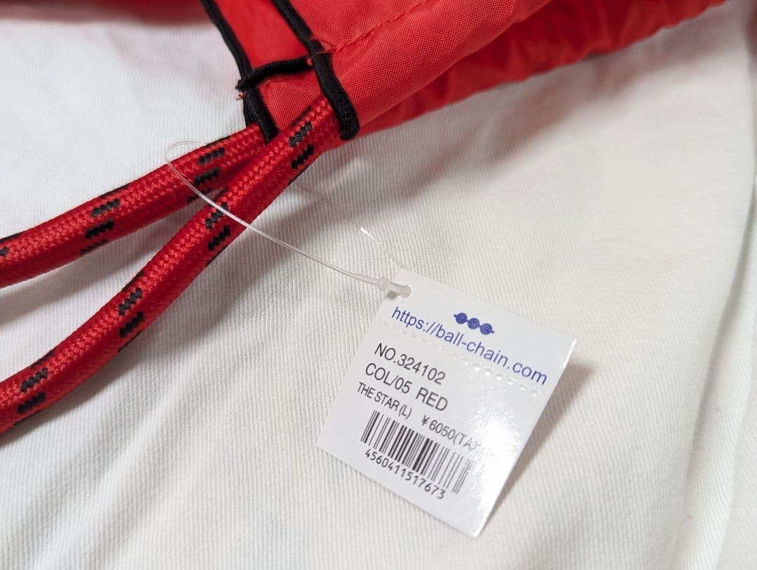 【正規品】Ball＆Chain Disney★Mickey★レッド　Lサイズ