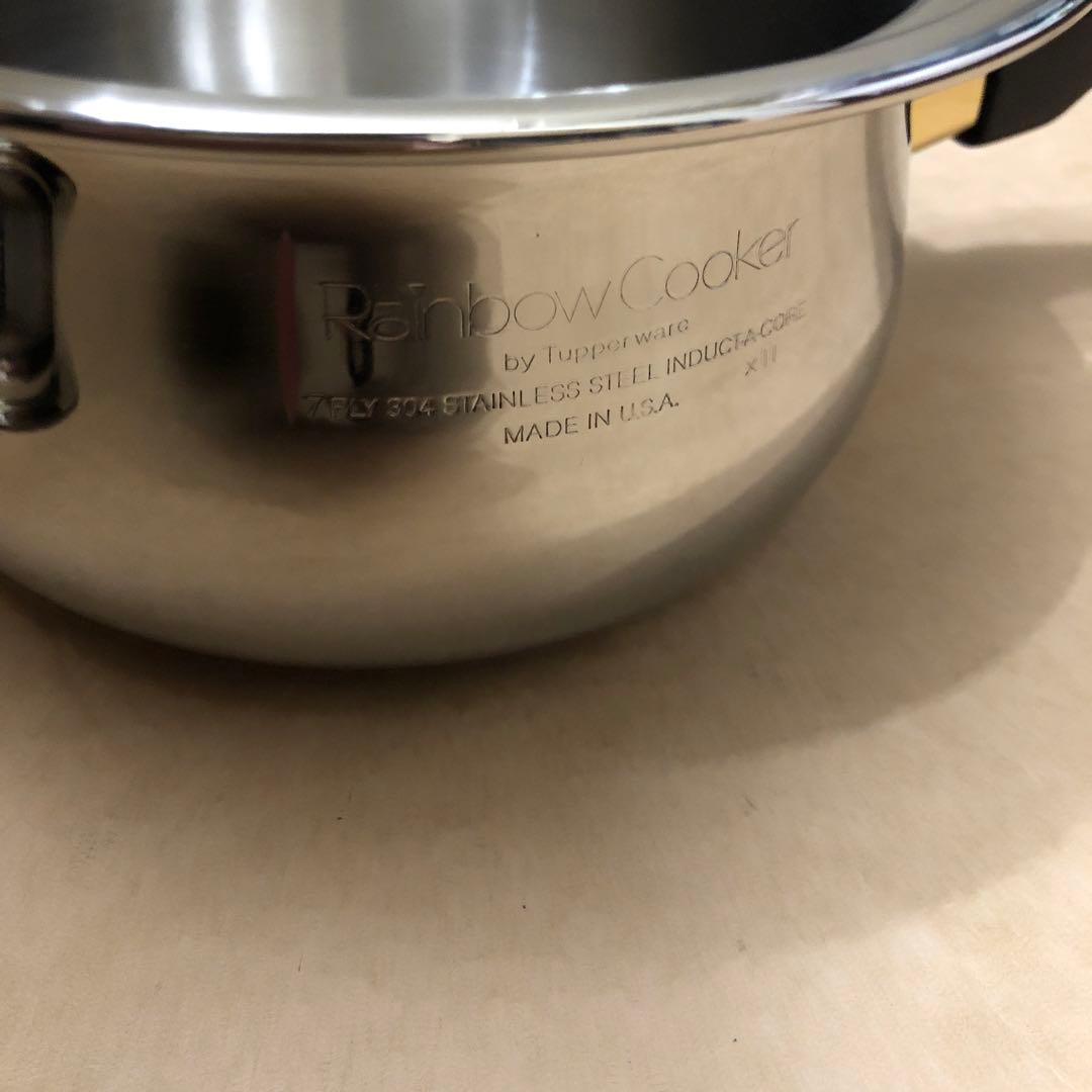 未使用品　タッパーウエア レインボークッカー 13cm片手鍋