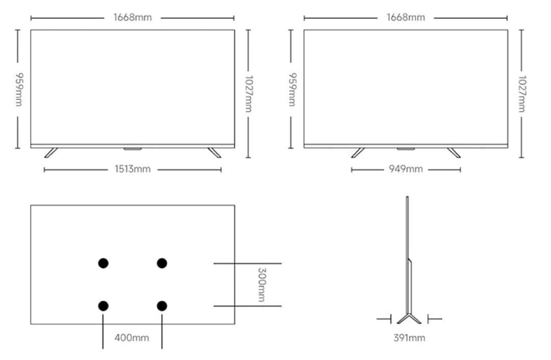 Xiaomi チューナーレス 4K 75V型 L75MB-APTWN 2025年