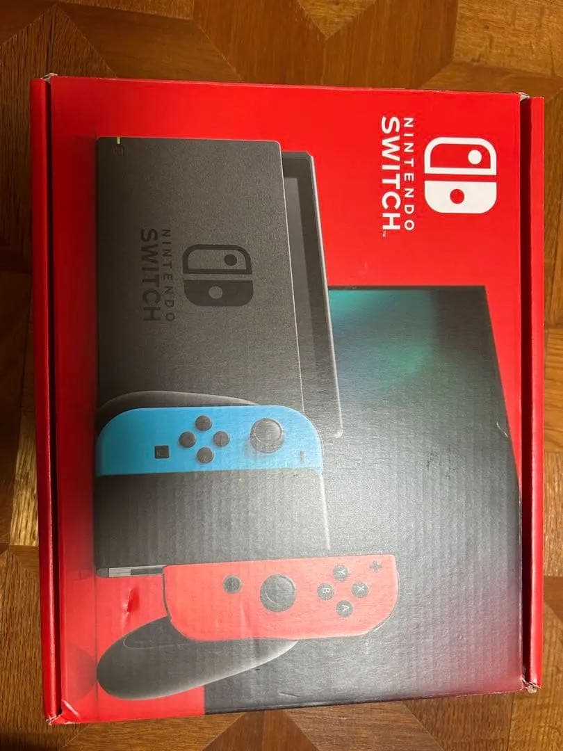 【新品未使用】Nintendo Switch 本体 赤青ジョイコン付き
