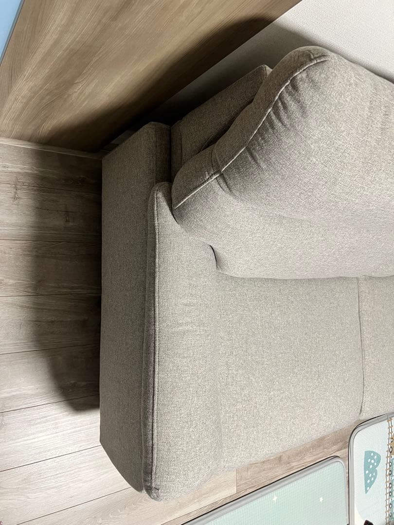 ニトリ　3人掛けソファ 布張りタイプ　モカ