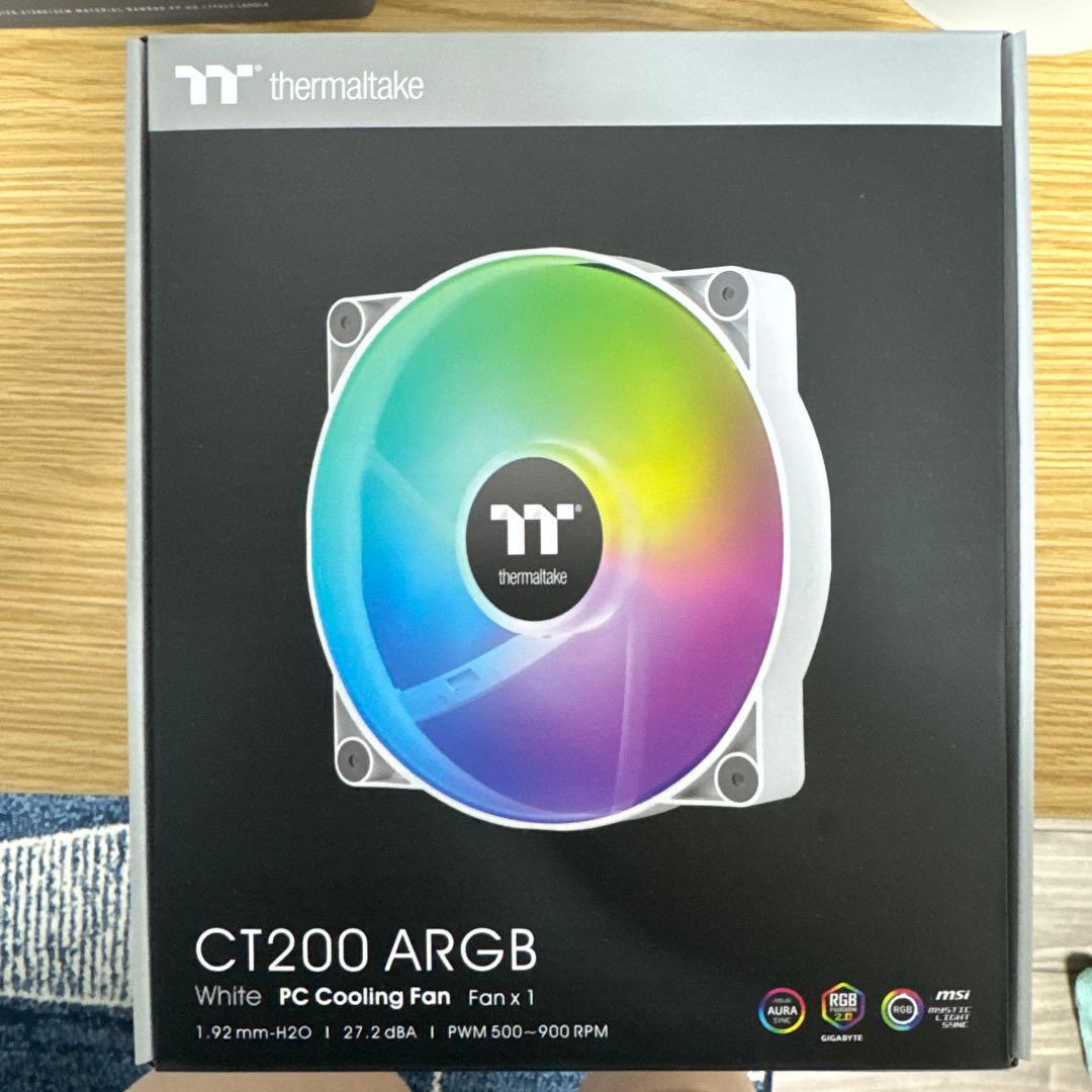 Thermaltake CT200 ARGB ホワイト PCファン