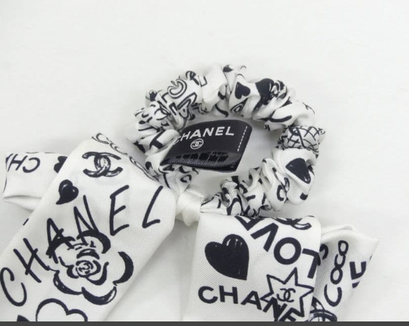 新品　シャネル　シュシュ　ヘア　スカーフ