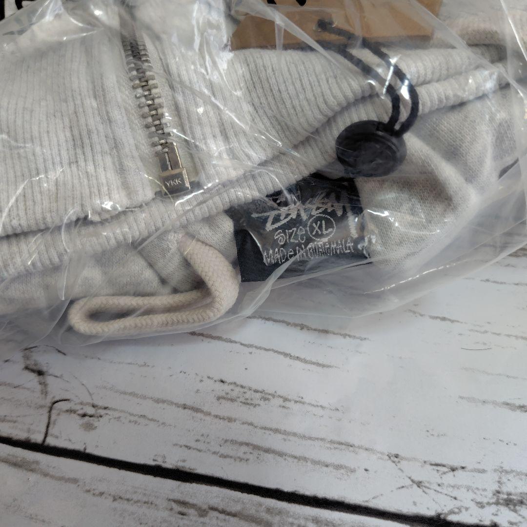 STUSSY 8BALL ZIP パーカー XL グレー