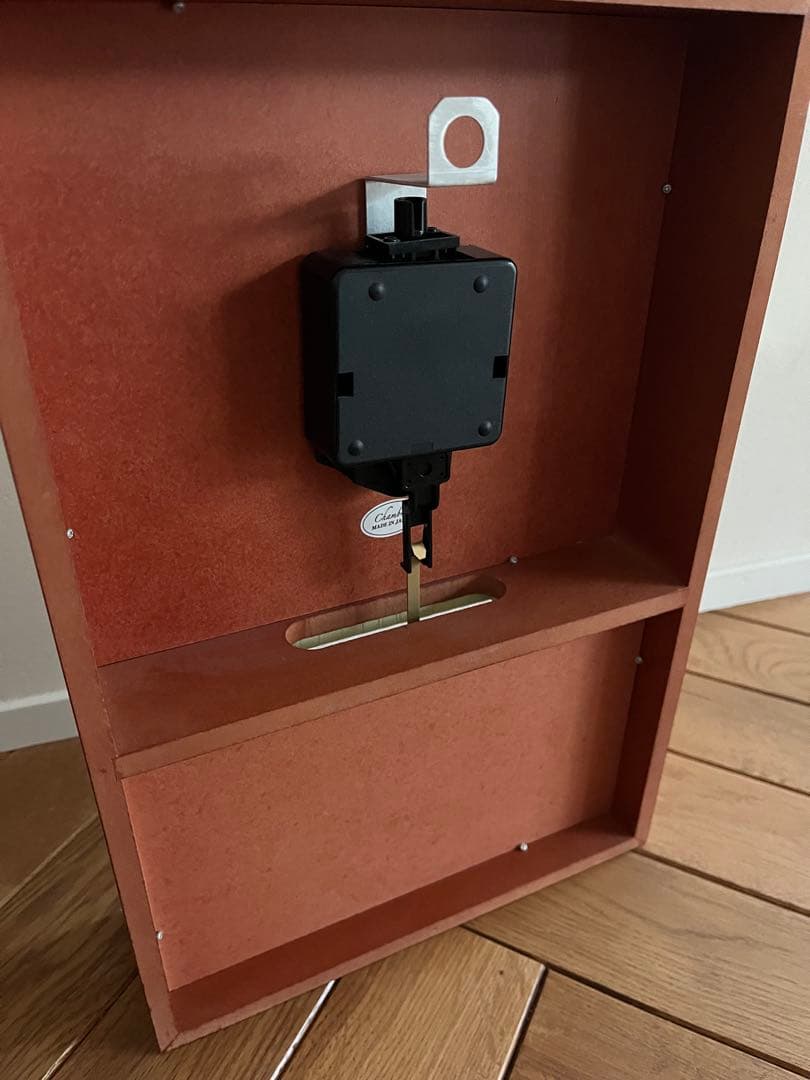 【動作良好】CHAMBRE シャンブル　壁掛け時計　 ウッドフレーム 振り子