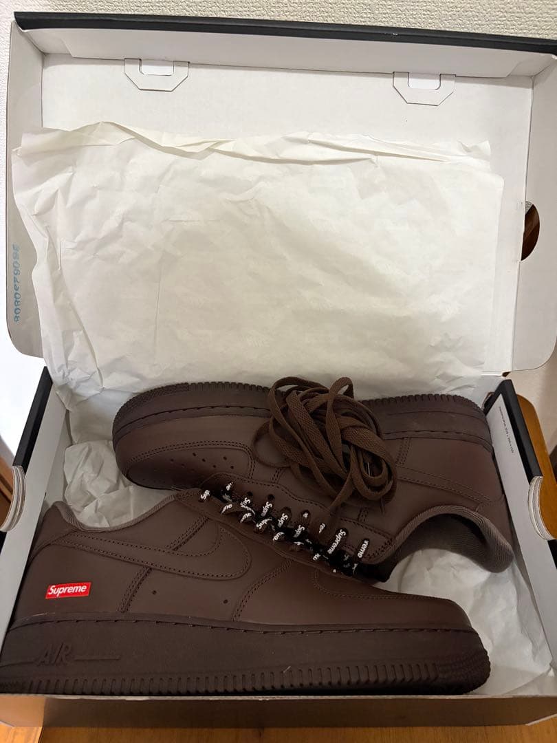 靴 NIKE1 LOW SP Supreme BAROQUEBROWN 26cm