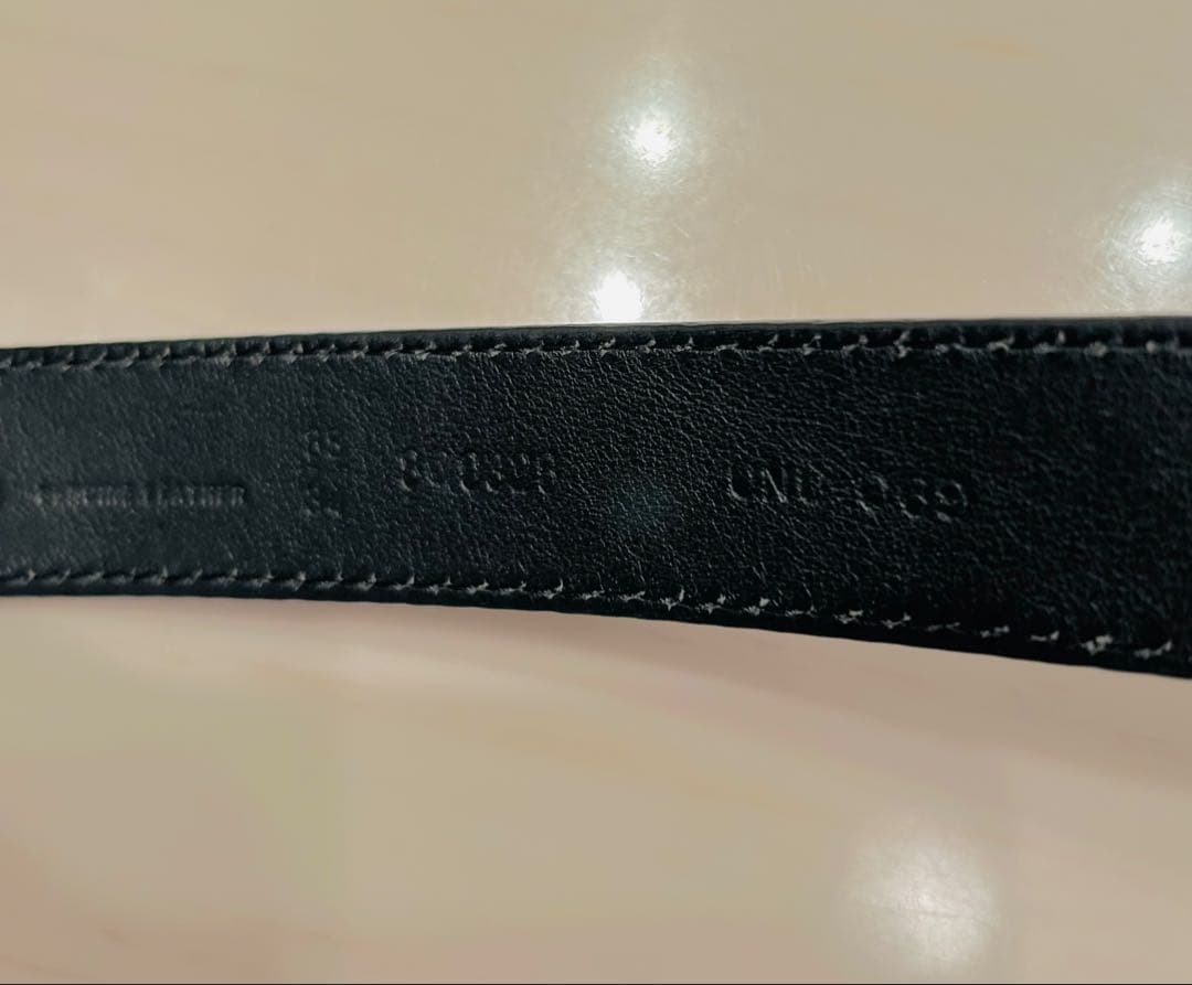 FENDIベルト　黒　パテント　フェンディベルト　85サイズ