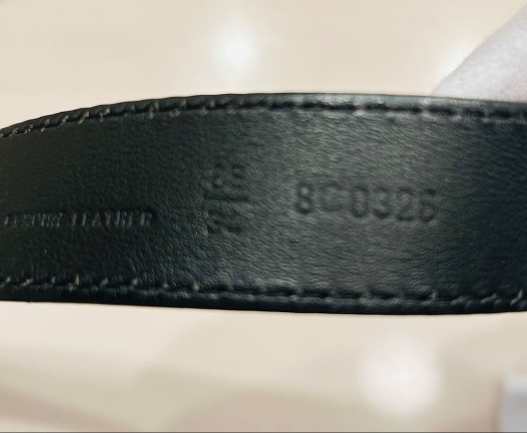 FENDIベルト　黒　パテント　フェンディベルト　85サイズ