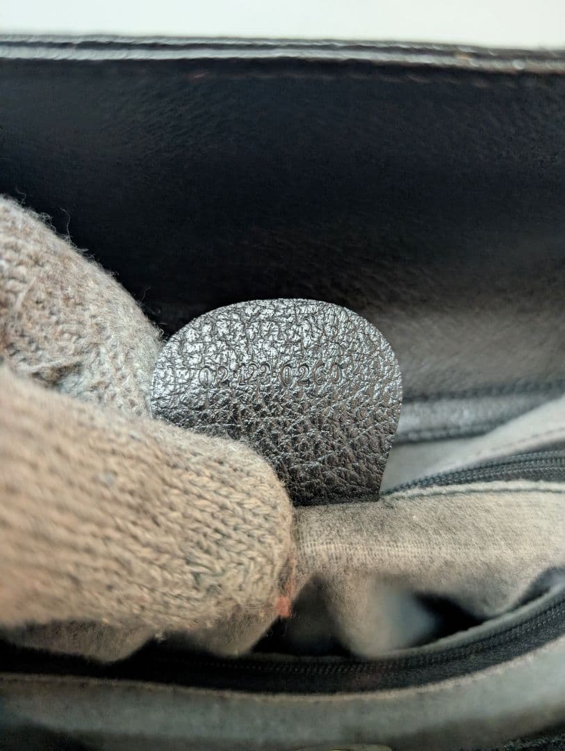 美品 極希少！Gucci バンブー レザーハンドバッグ トートバッグ ブラック