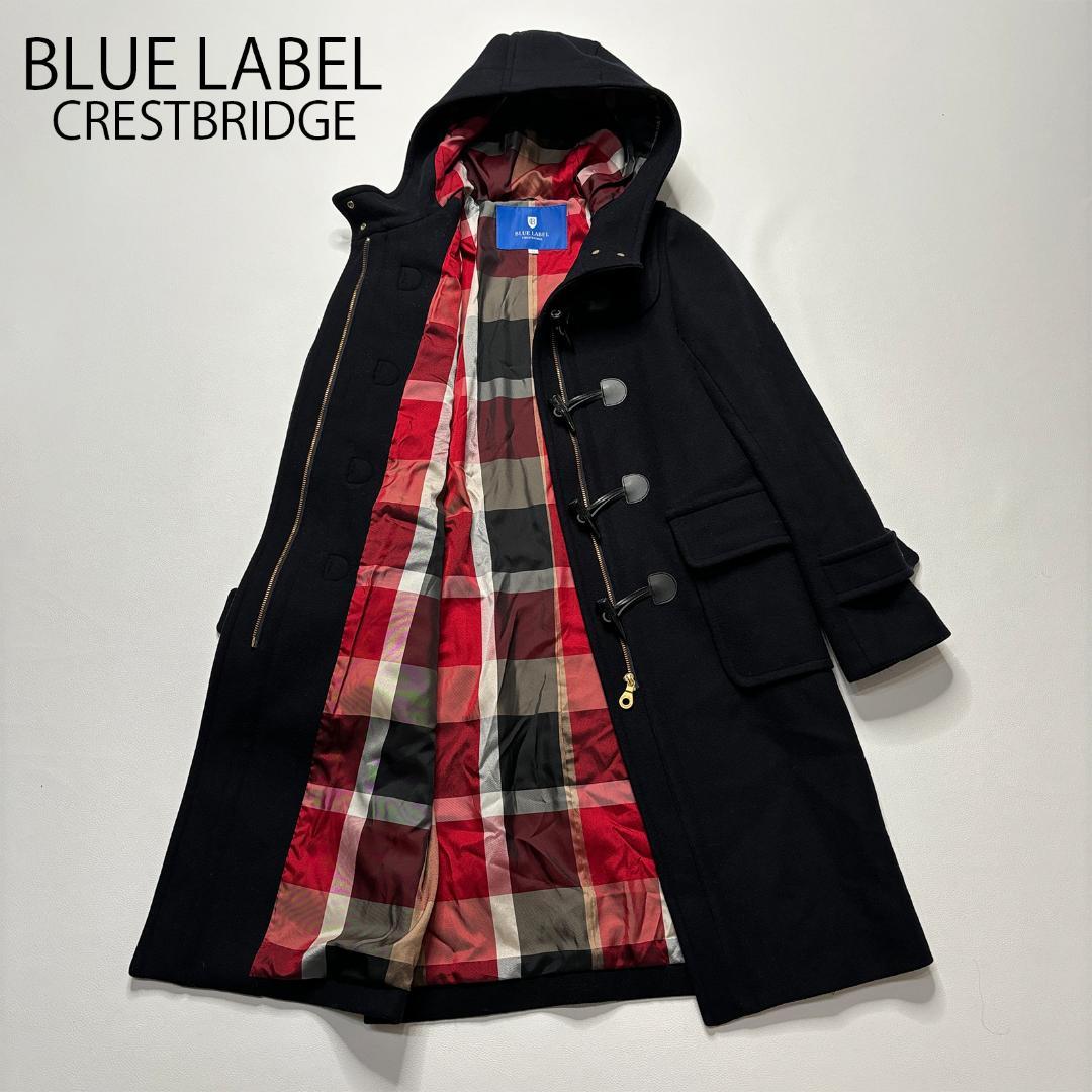 ブルーレーベルクレストブリッジ　レディース　ダッフルコート　チェック 38 M